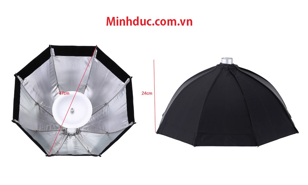 Godox S7 48cm Foldable Softbox Octagon Umbrella Diffuser Reflector Photo Lighting Kit for WITSTRO AD360 AD180 AD200 Speedlight